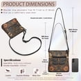 thumbnail image 7 of Tutolipy Dragonfly Pattern Design PU Crossbody Bag Purse Satchel, Wear Resistant Water-Resistant Crossbody Purse Waterproof for Travel Daily Life, 7 of 7