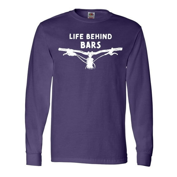 Inktastic Life Behind Bars Mountain Bike Long Sleeve T-Shirt