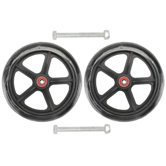 Beaupretty Heavy Duty Wheelchair Front Wheels Wheelchair Front Wheel Alloy 2pcs