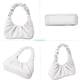 thumbnail image 5 of CYHTWSDJ Bolso de mano con cremallera para mujer, Blanco-M, M, 5 of 5