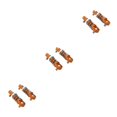 thumbnail image 3 of heritaly 2 Pieces Shock Absorber 1:28 Remote Control Crawler Car Model Vehicle Upgrade Damper Parts Accessories Replacement for MINI-Q9 Gold 3Set, 3 of 6