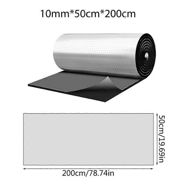 50X200cm Soundproof Cotton Universal Thermal Noise Insulation For Wall Car Engines Cover Sound Proof Wall Panels Self-adhesive