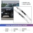 thumbnail image 4 of 1 Pair for XC60 MK2 2022 Car Front Bumper Bright Strip Chrome Plated 32227905 32227906, 4 of 5