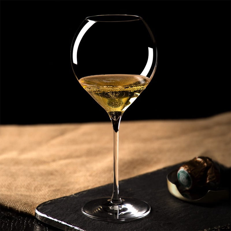 Mouth Blown Wine Glasses Synergie 520ml/17oz Universal Glass Set of 2, Ultralight, Hand-Made, Dishwasher Safe Made From Premium Crystal, Ideal For Tasting Red, White, Rose And Fizzy Wines