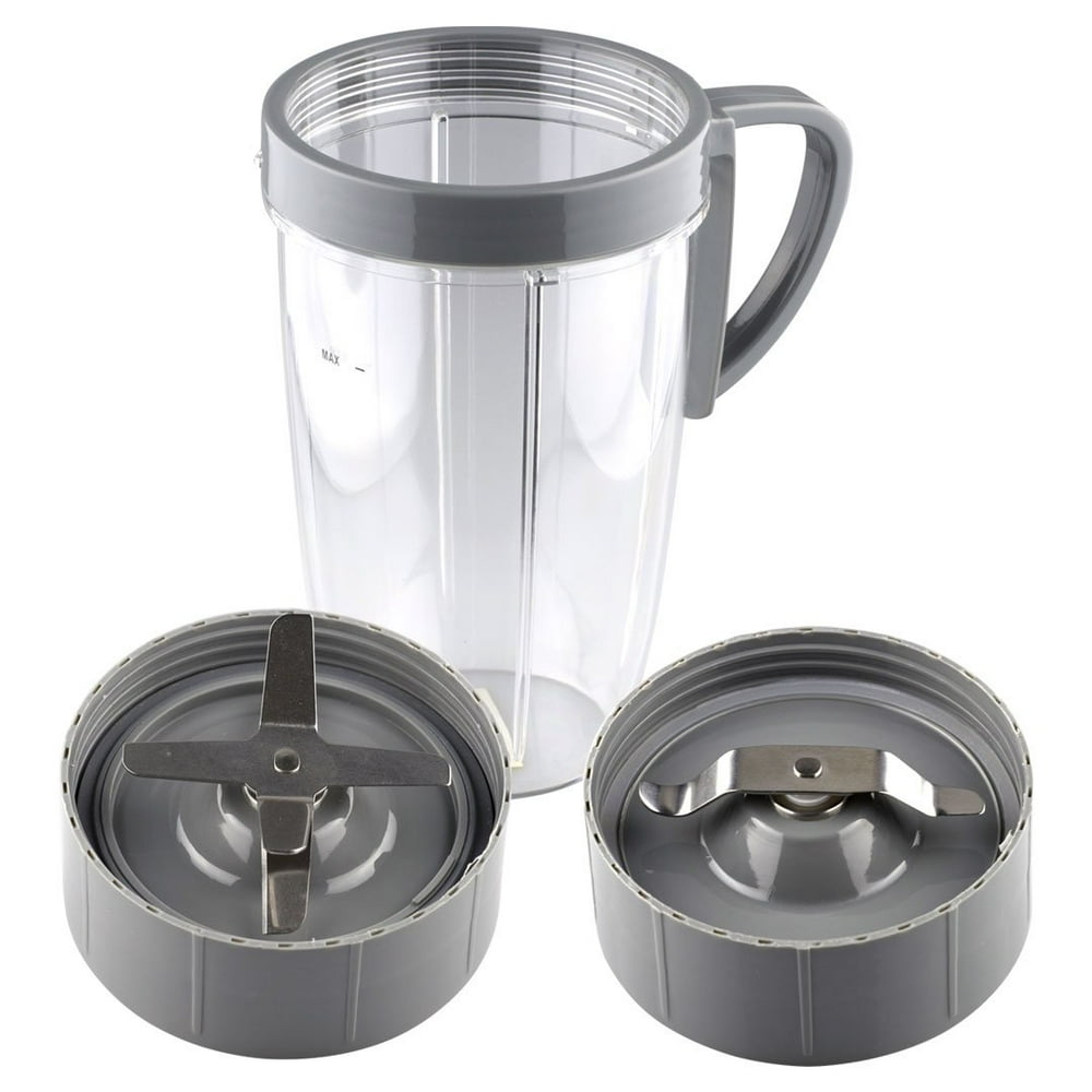 Lama Di Ricambio Per Estrattore NutriBullet 600W/900W - Compatibile Con NB-101B, NB-101S, NB201 - 4 Lame In Plastica ABS, Colore Grigio