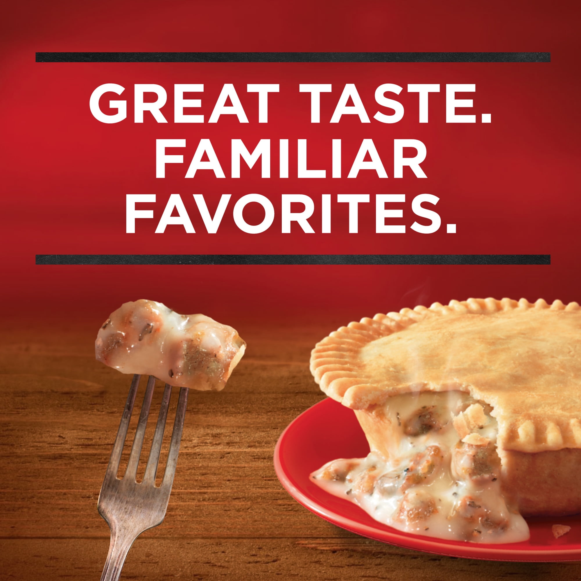 Banquet Sausage and Gravy Deep Dish Pot Pie, Frozen Meal, 7 oz.