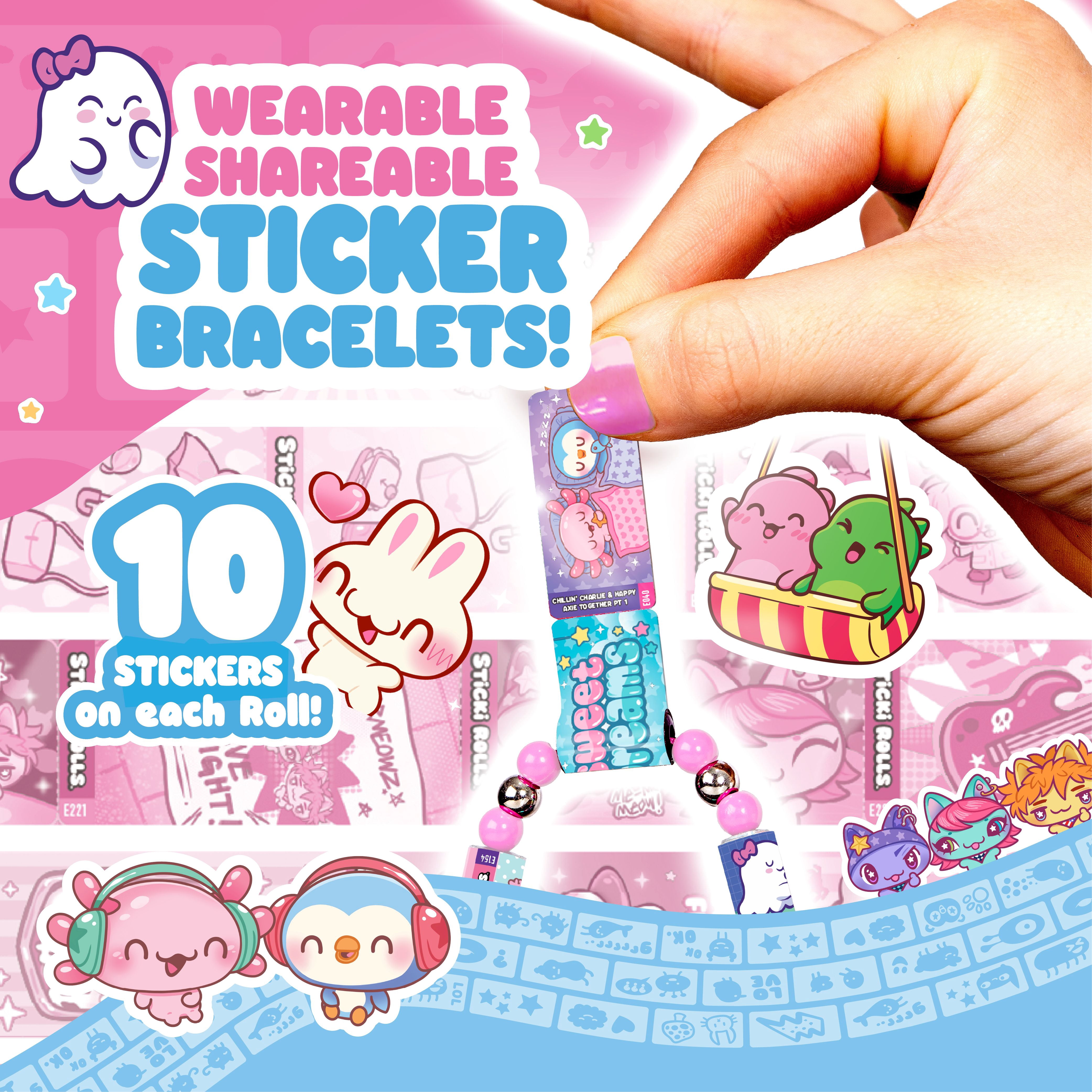 Sticki Rolls - BFF Sticki Band Capsule Art & Craft Kit with Bracelet Materials