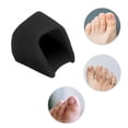 thumbnail image 3 of Unique Bargains 2 Pcs Flexible Toe Separators Prevent Pain for Corns Blisters Large Black SEBS, 3 of 5