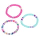 thumbnail image 2 of Juego de 3 pulseras elásticas coloridas de verano para playa, 6 cm (azul, rosa), 2 of 10