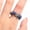 Lapis Lazuli, variant on Natural Gemstone Irregular Crushed Gravel Chip Beads Adjustable Stretchy Ring-Citrine