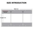 thumbnail image 2 of TOPCHANCES Clear Vinyl Curtains with Zipper Entry, Heavy Duty Waterproof PVC Clear Tarp with Grommets, Outdoor Clear Panel Curtain for Porch, Pergola, Gazebo, Patio, Enclosure (7'H x 10'W, Gray), 2 of 17