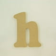 thumbnail image 3 of Package of 1, 10 Inch X 3/4" Thickness MDF Letter h in The Goudy Heavy Font, Thick, Lower Case for Art & Craft Project, Made in USA, 3 of 4