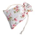 thumbnail image 5 of 100Pcs Floral Burlap Drawstring Bags, Linen Gift Bag Jewelry Pouches Sacks for Christmas Wedding Party, 5.3 X 3.9 Inch, 5 of 5