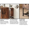 thumbnail image 4 of Walsport(47”)Large Shoe Cabinet entryway with 6 Tiers Wooden Storage Rack Organizer with 2 Doors for Small&Simple Household, 4 of 7