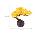 thumbnail image 2 of 1 pieza de flor artificial de jazmín en maceta de plástico para decoración de bodas, 2 of 7