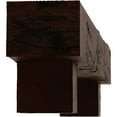 thumbnail image 4 of Ekena Millwork 6"H x 8"D x 72"W Hand Hewn Faux Wood Fireplace Mantel Kit w/ Alamo Corbels, Natural Pecan, 4 of 10