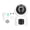 White with Black accents (EU Plug Version), variant on Riousery Dual Lens Surveillance Camera 1080P HD Wireless Home Security Camera Indoor Remote Monitor Video Cam with US Plug Wide Voltage Night Vision Smart System for House Safety 6.30x4.33x4.33 In