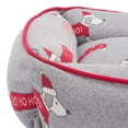 thumbnail image 6 of SAFAVIEH Hohoho Regular Pillow Style Dog Bed, Grey/Red, 6 of 8
