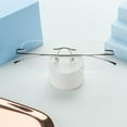 thumbnail image 3 of LifeArt Pure Titanium Frame Glasses/Blue Light Blocking Reading Glasses, Reduce Eyestrain, Stylish for Men and Women(Grey,+1.50 Magnification), 3 of 5