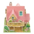 thumbnail image 1 of Miangastore 1 Set Assembly 3D Scene House Paper Small House Model Cartoon Villa Model, 1 of 8