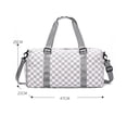 thumbnail image 3 of Oxford Fitness Bag Multifuncional Plaid Sports Bag para Hombres Mujeres (Gris), 3 of 9