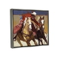 thumbnail image 3 of Stupell Industries Rodeo Cowboy Painting Animals & Insects Painting Gray Floater Framed Art Print Wall Art, 21 x 17, 3 of 9