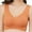 Orange, variant on LYEAA T Shirt Bras for Women Plus Size Seamless Push up Padded Wireless Daily Bras Wirefree Wide Strap Lift Soft Bralette No Wire Breathable Comfort Sleeping Bras with Removable Cup Black 4XL