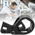 thumbnail image 2 of CNKOO Inner Tie Rod Wrench General Tie Rod End Remover 27mm to 47mm Sturdy Steering Track Rod Removal Tool Multi-functional Inner Tie Rod Wrench Garage Tool for Car (Black ), 2 of 10