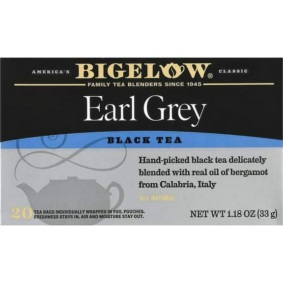 Bigelow Tea Black Tea Earl Grey 20 Tea Bags Pack of 2