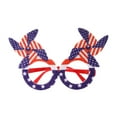 thumbnail image 2 of Clearance Under $5!Yyuenw 4th of July American Flag Glasses Patriotic Party Sunglasses Independence Day Eyeglasses Plastic Eyewear for Memorial Day Party Favors Photo Booth Props, 2 of 5