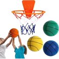 thumbnail image 3 of Pelota de entrenamiento interior de baloncesto silenciosa y duradera, baloncesto de esponja elástica para niños, juguetes para niños, regalo de cumpleaños para niños mayores de 3 años, 3 of 5