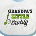 thumbnail image 4 of Inktastic Grandpas Little Caddy with Golf Club and Ball Boys or Girls Baby Bib, 4 of 4