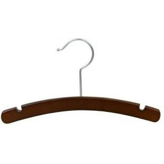 Walnut Wooden Baby Hanger 10"