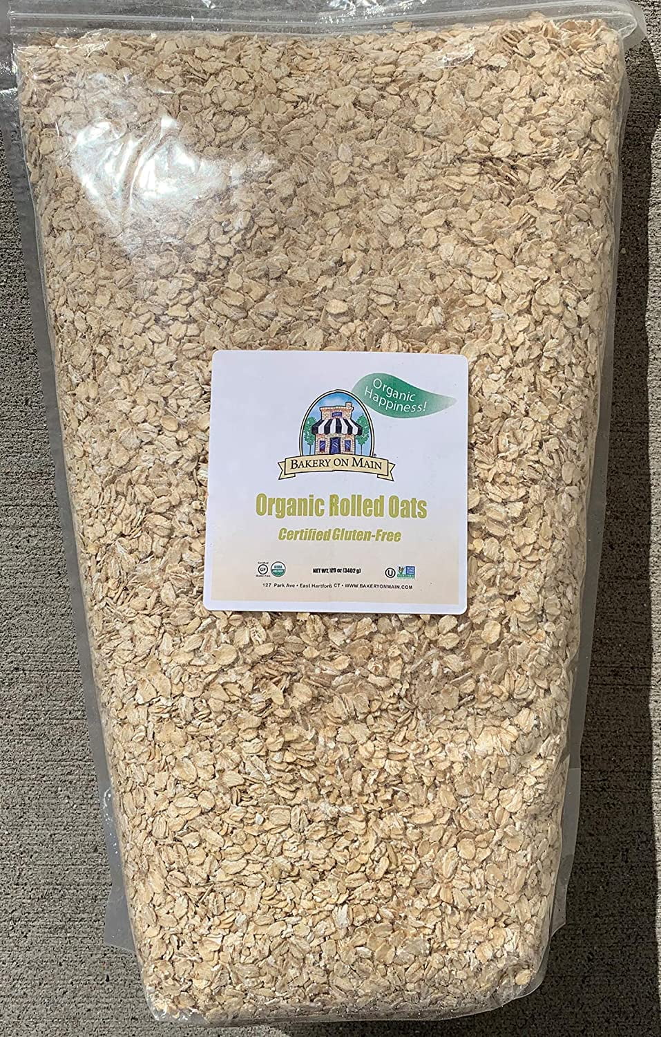 Bakery on Main Organic Rolled Oats, 7.5 lb bulk bag (2 Count) Walmart