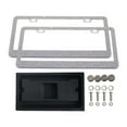 thumbnail image 4 of Nishiyuenyi 2Pcs License Plate Frame for Women with Rhinestones Professional Accessories Multi, 4 of 9