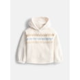 thumbnail image 2 of Wonder Nation Girls Plush Hoodie and Flare Leggings Set, 2-Piece, Sizes 4-10, 2 of 5