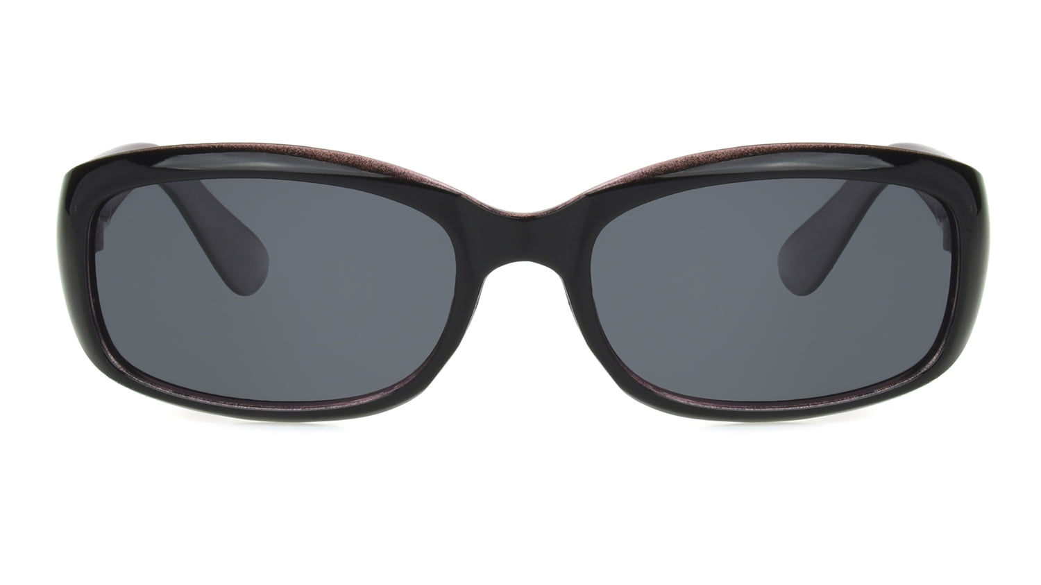 Foster Grant Women's Rectangle Black Sunglass