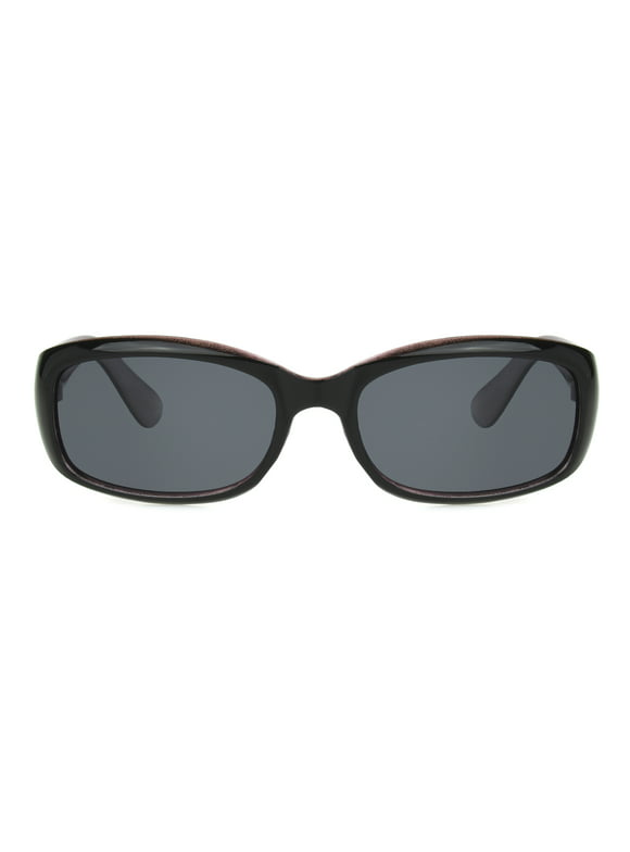 Foster Grant Women's Rectangle Fashion Sunglasses Black