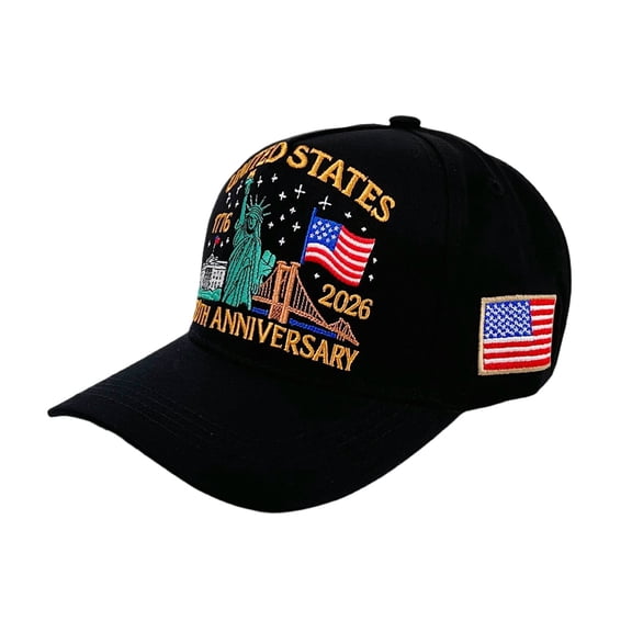 250th Anniversary of America Baseball Cap Statue of Liberty American Flag Hat