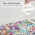 thumbnail image 6 of Kdxio Colorful Watercolor Dots for Dish Drying Mat,24*18 inch Absorbent Dish Drainer Kitchen Counter,Large Size Dish Drying Pad for Countertops,Draining Racks, 6 of 9