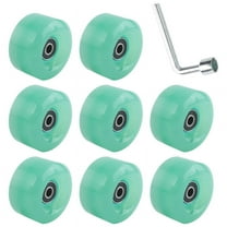 8Pcs 58mmx32mm,82A Outdoor/Indoor Quad Roller Skate Wheels,PU Wheels Replacements Double-Row Skating Accessories