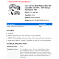 thumbnail image 2 of Front and Rear Brake Pad and Rotor Kit - Compatible with 1998 - 2001 Mercury Mountaineer 4WD 1999 2000, 2 of 2
