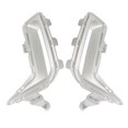 thumbnail image 3 of unique High quality1Pair Front Fog Light Lamp Bezel Chrome Trim Cover for X5 G18 2023-2024 Aircurtain Links Silver, 3 of 5