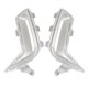thumbnail image 3 of unique High quality1Pair Front Fog Light Lamp Bezel Chrome Trim Cover for X5 G18 2023-2024 Aircurtain Links Silver, 3 of 5