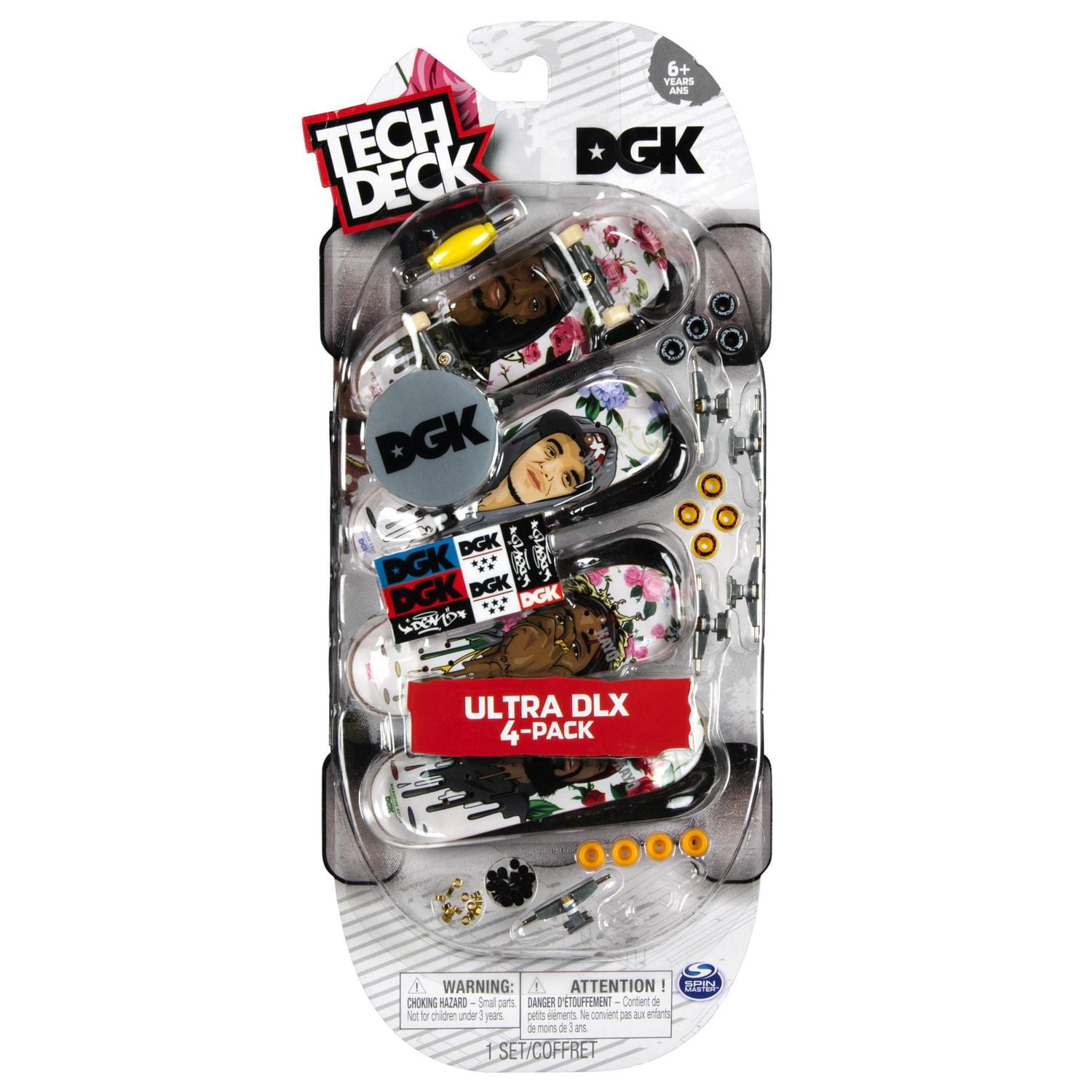 Tech Deck, Ultra DLX 4-Pack Fingerboards (Styles Vary)