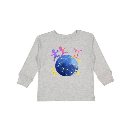 

Inktastic Gemini Constellation Zodiac Sign Illustration Gift Toddler Boy or Toddler Girl Long Sleeve T-Shirt