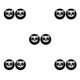 thumbnail image 3 of Sidaley Paquete de 2 Gamepad Thumbstick Covers Joystick Protector Grips Caps Controller Reemplazo de piezas de repuesto para PS5 Black Type2 NO2, 3 of 6