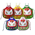 thumbnail image 2 of Polish Folk Art Lowicz Flowers Krakow Dancers Kids Kitchen Apron, 2 of 4