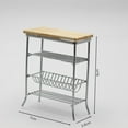 thumbnail image 3 of HILABEE Simulation 1/12 Miniature Dollhouse Kitchen Shelf Metal Accessories Delicate A, 3 of 8