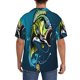 thumbnail image 3 of Fotbe Largemouth Bass Fish Camisa Estampada de Manga Corta para Hombre, Casual de Verano, Estilo Playero, Sin Arrugas-Small, 3 of 5